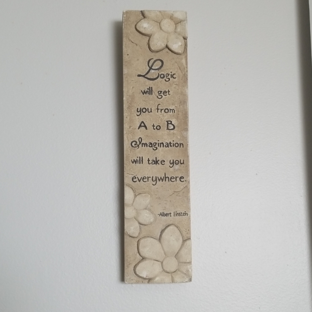 Einstein stone carved wall hanging decor